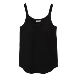 CLANE 正規商品 トップス クラネ リブ キャミソール タンクトップ RIB CAMISOLE TANK TOPS ブラック BLACK 2024春夏新作｜charger