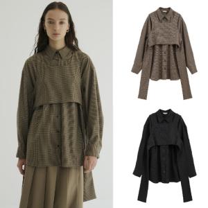 CLANE 正規商品 シャツ トップス ビスチェ セット チェック シャツ 