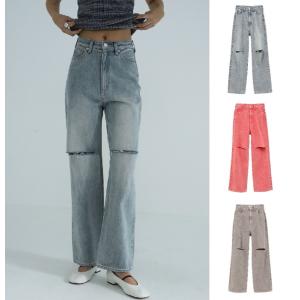 CLANE 正規商品 ボトムス クラネ スラッシュ カット デニム パンツ 
