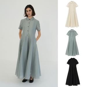 CLANE ワンピース CLANE/クラネ/FLUFFY SHEER H/S SHIRT ONEPIECE  