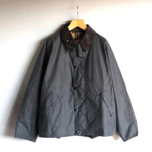 バブアー メンズ ジャケット Barbour トランスポート ワックス ジャケット TRANSPORT WAX JACKET グレー GRAY 2023秋冬新作｜charger