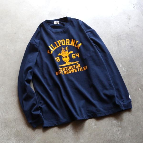 テス トップス ユニセックス TES カレッジ フロッキー プリント ロンT COLLEGE FLO...