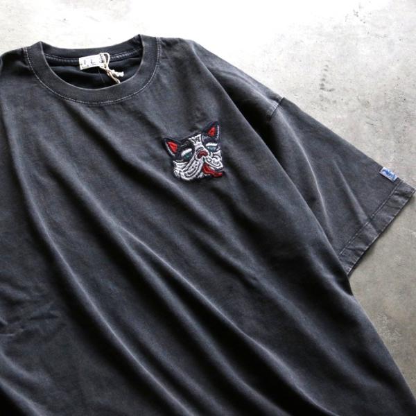 テス トップス ユニセックス TES フレブル ブヒ刺繍 ビッグ 半袖 Tシャツ VETBUHI B...