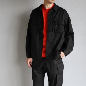 SUNNY SIDERS ジャケット サニーサイダース フィールド シャツ ジャケット FIELD SHIRT JACKET ブラック BLACK 2022春夏新作｜charger