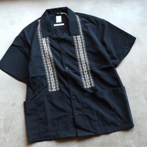 リベレイダース シャツ トップス LIBERAIDERS サプレックス ナイロン シャツ キューバシャツ SUPPLEX NYLON SHIRT ブラック BLACK 2024春夏新作｜charger