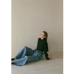 MANOF 正規商品 パンツ マノフ ワイド リラックス パンツ WIDE RELAX PANTS ブルー BLUE 2024春夏新作｜charger