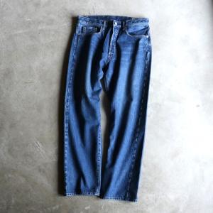 KURO デニム KURO FUTURA ワイド ストレート デニム パンツ FUTURA WIDE STRAIGHT DENIM PANTS フェードインディゴ FADE INDIGO 2024春夏新作｜charger