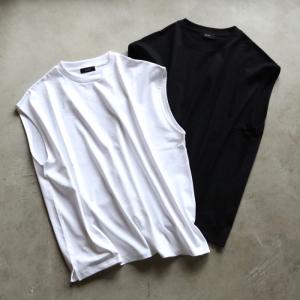 アルヴァナ ベスト ユニセックス 無地 alvana フェード ノースリーブ ベスト FADE NO SLEEVE VEST ブラック/ホワイト BLACK/WHITE 2色展開 2024春夏新作｜charger