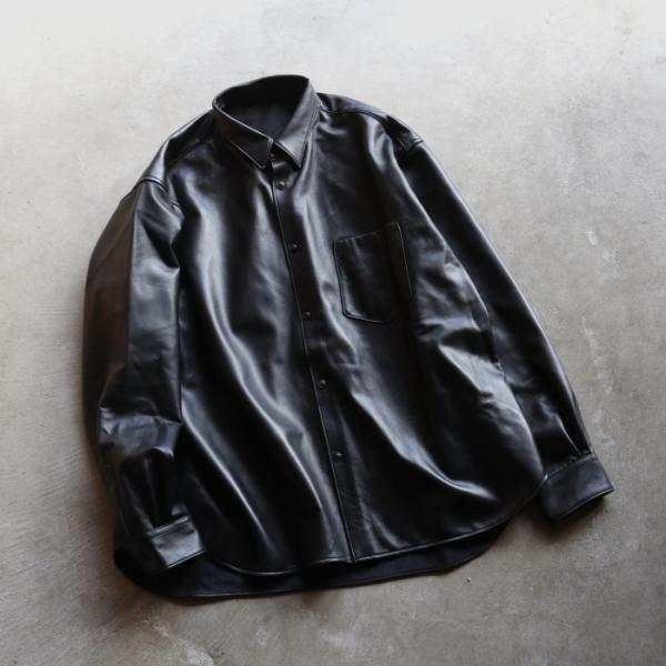 アルヴァナ ジャケット alvana シープスキン レザー シャツ ジャケット SHEEPSKIN ...