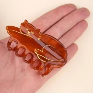 ククシュゼット 正規商品 ヘア アクセ クリップ 猫 フランス ギフト Coucou Suzette ブラウン キャット ヘア クロー Brown Cat Hair Claw ブラウン Brown