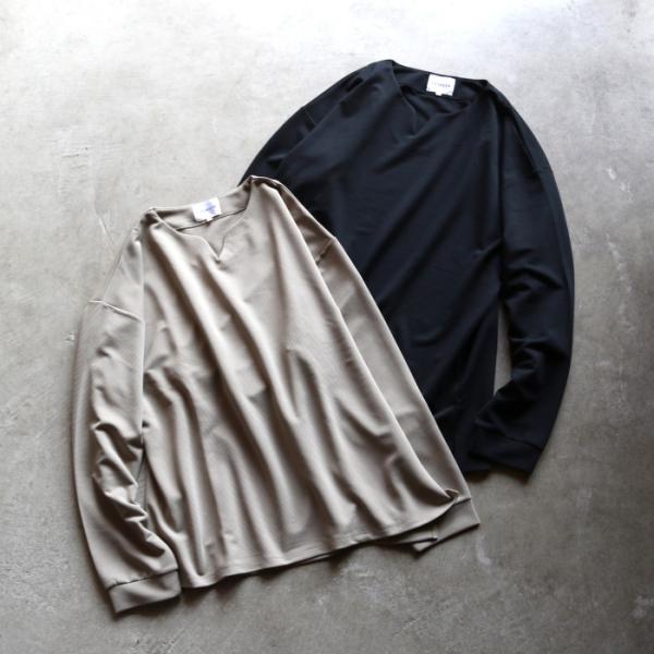 CHARGER トップス チャージャー オリジナル キーネック サイド スリット ロンT Keyne...