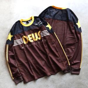 デウス トップス 長袖Tシャツ DEUS EX MACHINA ファンタズマ モト ジャージー FANTASMA MOTO JERSEY ブラウン BROWN 2024春夏新作｜charger