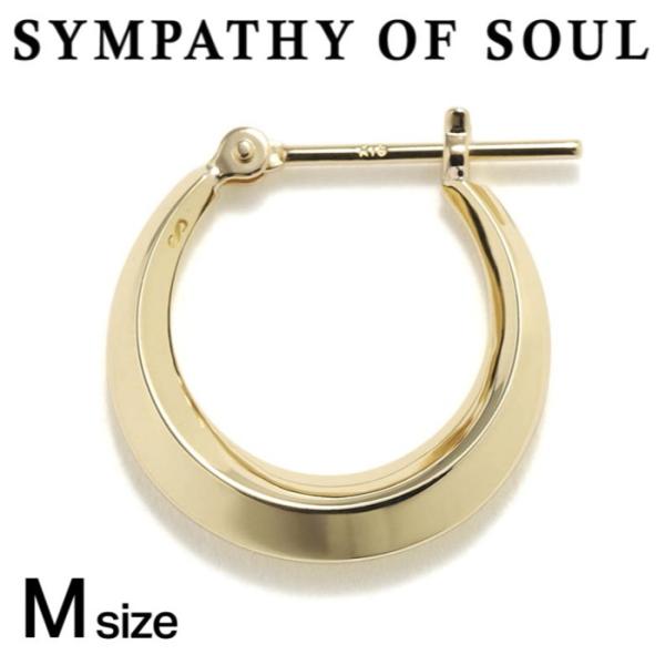 SYMPATHY OF SOUL シンパシーオブソウル Moon Hoop Pierce K18Ye...