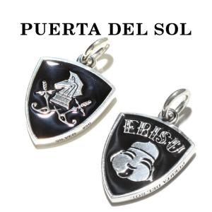 PUERTA DEL SOL × ハチ ヤトヨ  プエルタデルソル× ハチ ヤトヨ コラボ EBISU PENDANT リバーシブル ナイトエンブレム エビス ペンダント SILVER シルバー｜charger