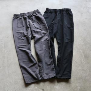 エディットクロージング パンツ EDIT CLOTHING ワッシャー ナイロン パンツ WASHER NYLON PANTS ブラック/ネズミ BLACK/GRAY 2色展開 2024春夏新作｜charger