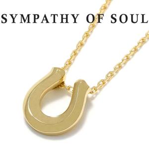 シンパシーオブソウル ネックレス SYMPATHY OF SOUL リッジホースシューネックレス K18YG Ridge Horseshoe Necklace K18YG 2020クリスマスモデル｜charger