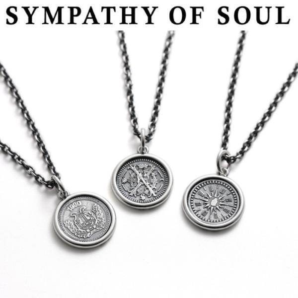 シンパシーオブソウル ネックレス ユニセックス SYMPATHY OF SOUL フレーム コイン ...