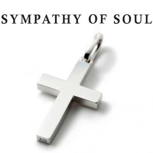 シンパシーオブソウル ネックレス SYMPATHY OF SOUL Simple Cross Pendant Medium K18WG シンプル クロス ペンダント ミディアム K18 ホワイトゴールド｜charger