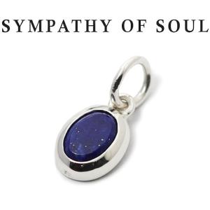 シンパシーオブソウル ペンダント SYMPATHY OF SOUL フラット ストーン チャーム  シルバー ラピスラズリ Flat Stone Charm Silver lapis lazuli｜charger