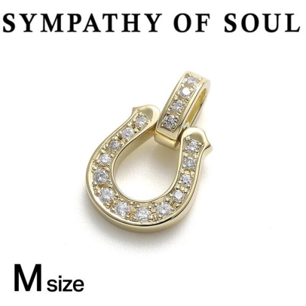 SYMPATHY OF SOUL 【M】ミディアム ラックス ホースシュー ペンダント K18YG ...