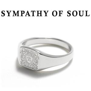 シンパシーオブソウル リング メンズ レディース SYMPATHY OF SOUL Small Signet Ring Silver スモール シグネット リング シルバー｜charger