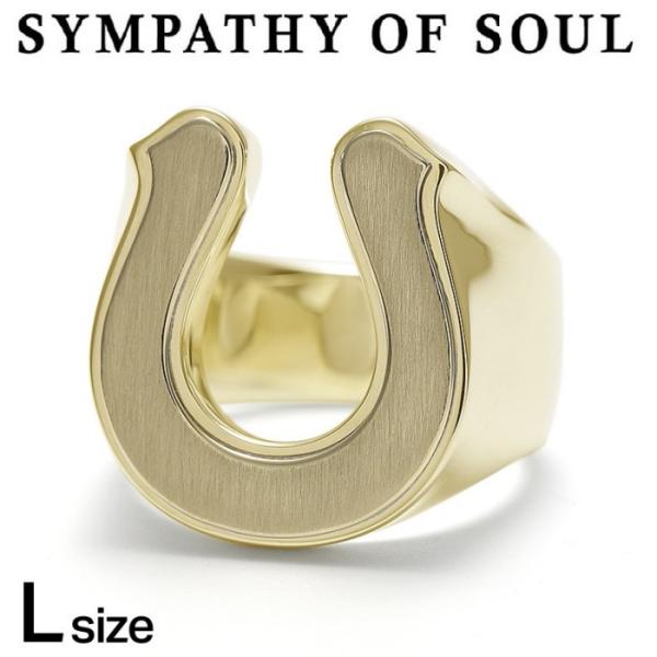 シンパシーオブソウル 指輪 リング SYMPATHY OF SOUL ラージ ホースシュー リング ...