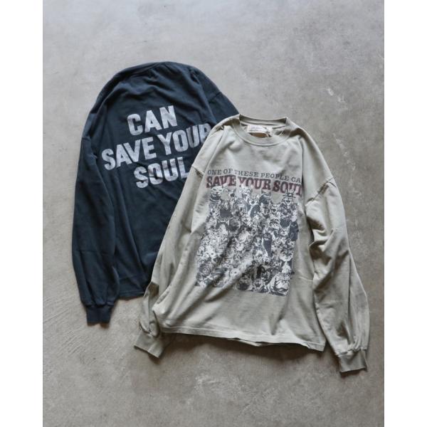 レミレリーフ Tシャツ REMI RELIEF  プリントロンT HARD SP加工20/天竺ロンT...