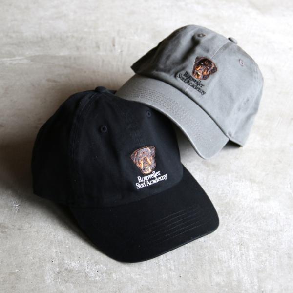 ロットワイラー キャップ ROTTWEILER 犬 ロゴ刺繍 ダッド キャップ RW CAP ブラッ...
