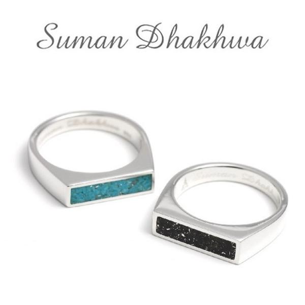 スーマンダックワ ジュエリー リング Suman Dhakhwa レクタングル リング シグネット ...