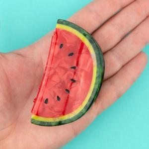 ククシュゼット 正規商品 ヘア アクセ クリップ かわいい 果物 フルーツ フランス Coucou Suzette スイカ ヘア クロー Watermelon Hair Claw｜charger