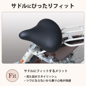 サドルカバー 自転車 フィット 伸びる ストレ...の詳細画像1