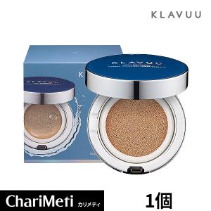 【在庫処分価格】クラビュー ブルーパールマリンコラーゲンアクアクッションファンデ（本体+詰替） 2色 KLAVUU COLLAGEN AQUA CUSHION/韓国コスメ