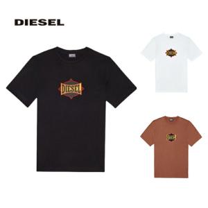 ディーゼル メンズ クルーネック Tシャツ T-JUST-C13 A03843-0HAYU DIESEL メンズ レディース 男女兼用｜chariot