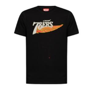 ディーゼル DIESEL メンズ クルーネック Tシャツ  T-DIEGOR-K75 A12503 0GRAI メンズ レディース｜chariot