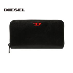 DIESEL ディーゼル 財布 メンズ 本革 長財布 ブランド かぶせ
