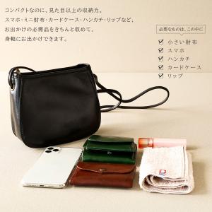 ポシェット ショルダーバッグ レディース 本革...の詳細画像3