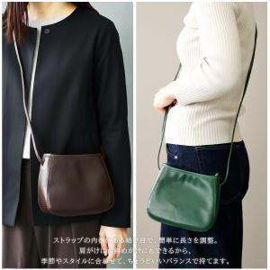 ポシェット ショルダーバッグ レディース 本革...の詳細画像5