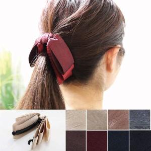 バナナクリップ リボン 大きめ しっかり ヘアク...の商品画像
