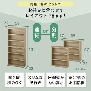 カラーボックス 薄型収納 本棚 スリム ラック...の詳細画像4