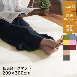 ぼん家具 ラグマット 低反発 ラグ 北欧 厚手 25mm 200×250 カーペット