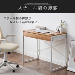 デスク 引き出し コンパクトデスク 書斎机 作...の詳細画像4