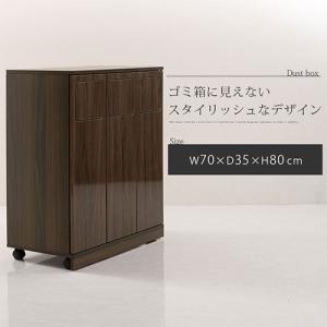薄型 3分別 ダストボックス おしゃれ 袋 見...の詳細画像1