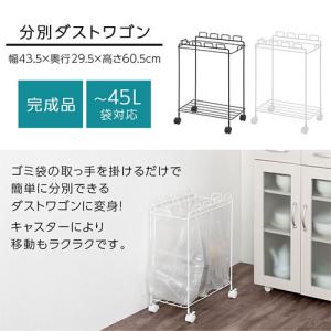 ダストワゴン ゴミ箱 分別ダストボックス 2分...の詳細画像1