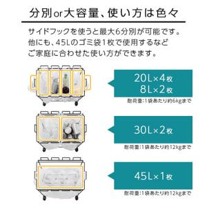 ダストワゴン ゴミ箱 分別ダストボックス 2分...の詳細画像2
