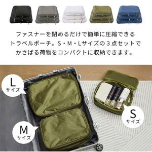 旅行用衣類圧縮袋 圧縮バッグ トラベルポーチ ...の詳細画像1
