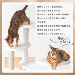 キャット タワー 置き型 天井つっぱり 選べる...の詳細画像5
