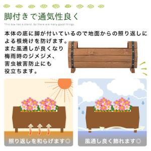 木製 プランターボックス diy ガーデニング...の詳細画像5