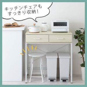 ゴミ箱上ラック キッチンラック レンジ台 スリ...の詳細画像5