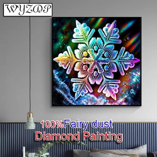 フェアリーダスト クリスタルアート ダイヤモンド 雪の結晶 スノーフレーク カラフル
