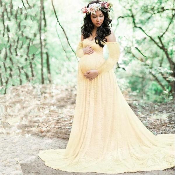 マタニティドレス マタニティフォト おしゃれ  かわいい ウェディング 妊婦服 妊婦写真 くすみカラ...